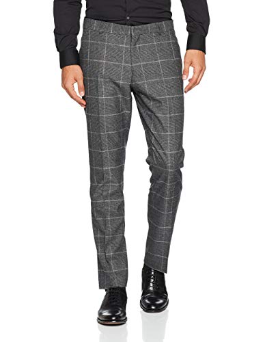 SELECTED HOMME Herren SHDONE-MYLODRAKE2 Check Trouser STS Anzughose, Grau (Medium Grey Melange), 52 von SELECTED HOMME