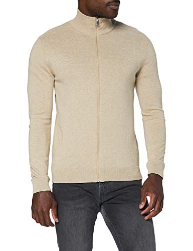 SELECTED HOMME Herren SLHBERG Full Zip Cardigan NOOS 16074688, Kelp/Melange, S von SELECTED HOMME