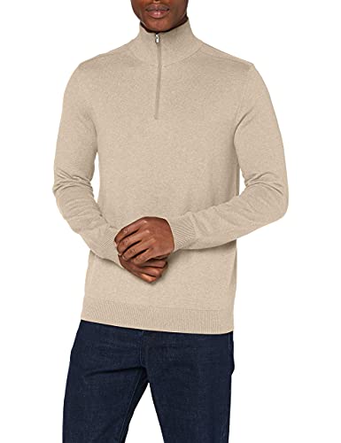 SELECTED HOMME Herren SLHBERG Half Zip Cardigan NOOS Pullover, Kelp/Detail:Melange, M von SELECTED HOMME