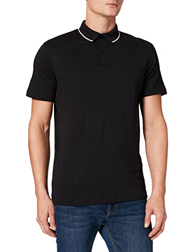 SELECTED HOMME Herren Slhleroy Coolmax B Noos Polohemd, Schwarz, L EU von SELECTED HOMME