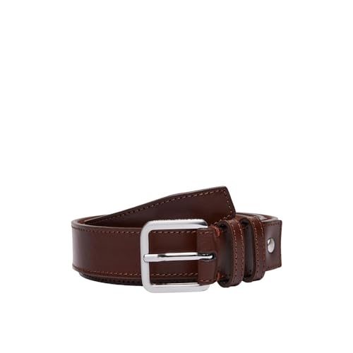 SELECTED HOMME Herren SLHNATE Leather Belt B NOOS Gürtel, Demitasse, 85 von SELECTED HOMME