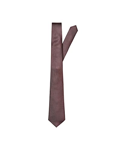 SELECTED HOMME Herren Slhnew Texture Tie 7cm Noos B Krawatte, Rum Raisin, Einheitsgr e EU von SELECTED HOMME