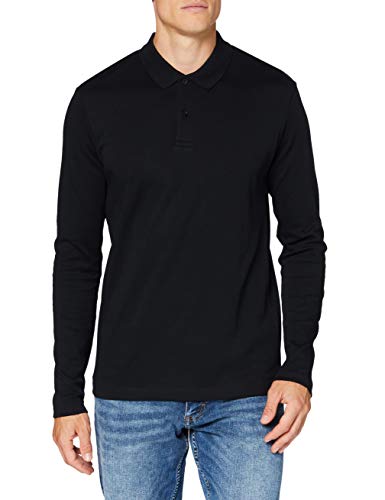 SELECTED HOMME Herren SLHPARIS LS Polo B NOOS 16075838, Black, L von SELECTED HOMME