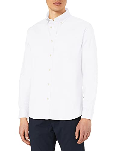 SELECTED HOMME Herren Slhregrick-ox Flex Shirt Ls Noos Hemd, Weiß, L EU von SELECTED HOMME