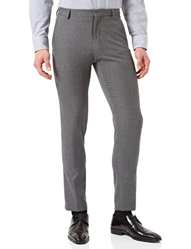 SELECTED HOMME Herren SLHSLIM-MYLOLOGAN STRUC TRS B NOOS Anzughose, Grau (Light Grey Melange Light Grey Melange), W28(Herstellergröße: 44) von SELECTED HOMME