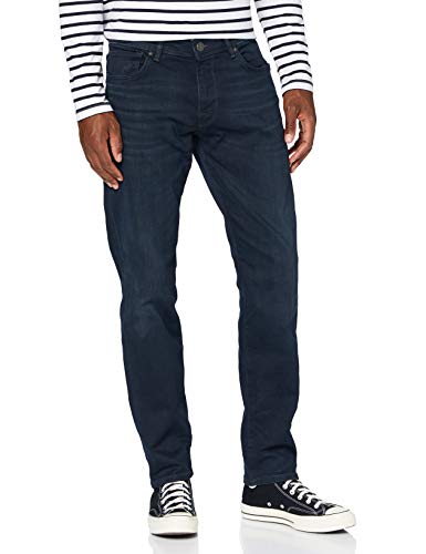 SELECTED HOMME Herren SLHSTRAIGHT-Scott 6155 BB SU-ST JNS NOOS Jeans, Blue Black Denim, 33/34 von SELECTED HOMME