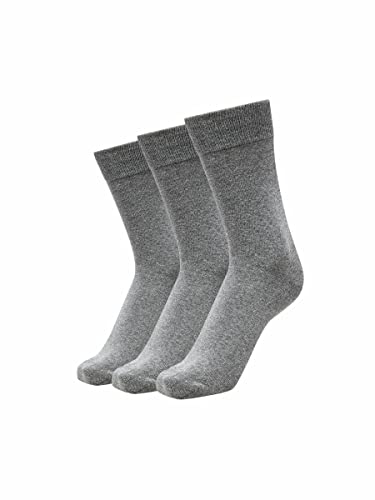 SELECTED HOMME Herren Shd3-pack Cotton Noos Socken, Grau, Einheitsgröße EU von SELECTED HOMME
