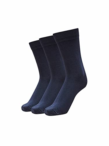 SELECTED HOMME Herren Shd3-pack Cotton Noos Socken, Navy Blazer, Einheitsgröße EU von SELECTED HOMME