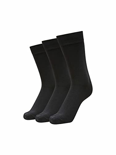 SELECTED HOMME Herren Shd3-pack Cotton Noos Socken, Schwarz, Einheitsgröße EU von SELECTED HOMME
