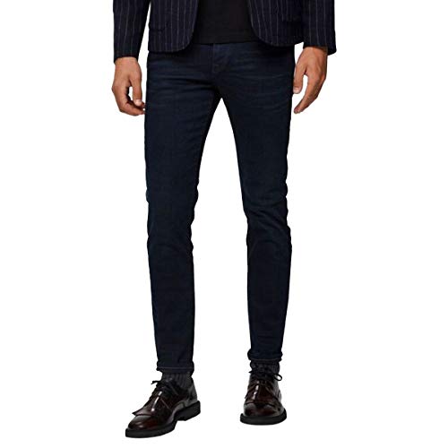 SELECTED HOMME Herren Slh175-slimleon 6155 Bb Super JNS W Noos Jeans, Blue Black Denim, 28W / 32L EU von SELECTED HOMME