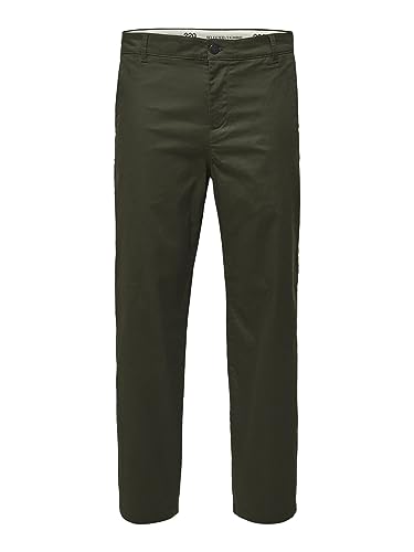 SELECTED HOMME Herren Slhloose-salford 220 Flex Pants W Noos Chino, Forest Night, 31 EU von SELECTED HOMME