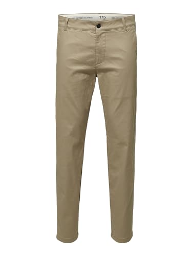 SELECTED HOMME Herren Slhslim-Buckley 175 Flex Pants W Noos Hose, Chinchilla, 32W / 30L EU von SELECTED HOMME