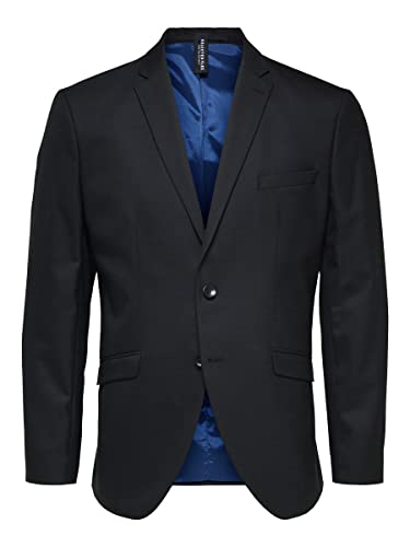 SELECTED HOMME Herren Slhslim-Mylostate Black BLZ B Noos Blazer, Schwarz, (Herstellergröße:90) von SELECTED HOMME