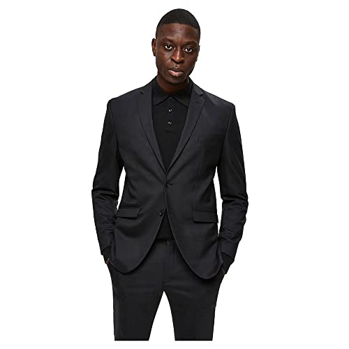 SELECTED HOMME Herren Slhslim-Mylostate Black BLZ B Noos Blazer, Schwarz, (Herstellergröße:90) von SELECTED HOMME