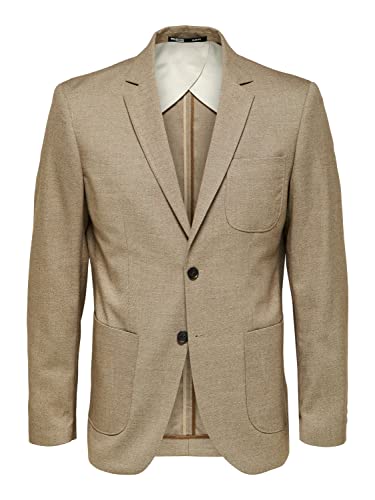 SELECTED HOMME Herren Slhslim-gabe Structure Blz B Noos, Light Brown Melange, 54 SELECTED HOMME Herren Slhslim-gabe Structure Blz B Noos, Light Brown Melange, 54 von SELECTED HOMME