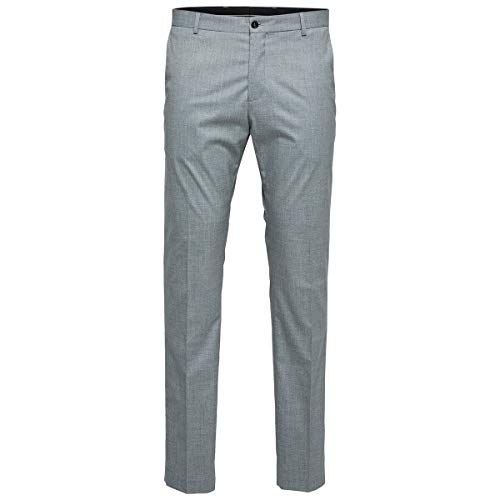 SELECTED HOMME Herren Slhslim-mylologan Light Grey TRS B Noos Anzughose, Light Grey Melange, 40 EU von SELECTED HOMME