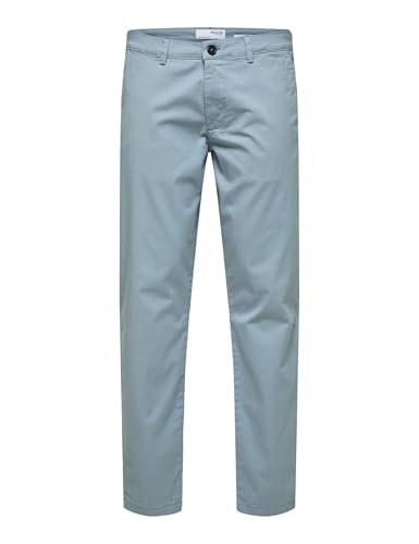 SELECTED HOMME Herren Slhslim-new Miles 175 Flex Pants W Chino, Tradewinds, 33W / 32L EU von SELECTED HOMME