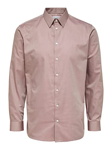 SELECTED HOMME Herren Slhslimethan Shirt Ls Classic B Noos, Shadow Gray, S von SELECTED HOMME