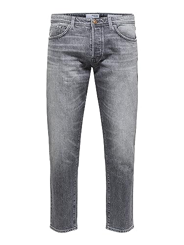 SELECTED HOMME Herren Slhslimtapered-toby 24305 Mg Jns W Noos Jeanshose, Medium Grey Denim, 36 EU von SELECTED HOMME