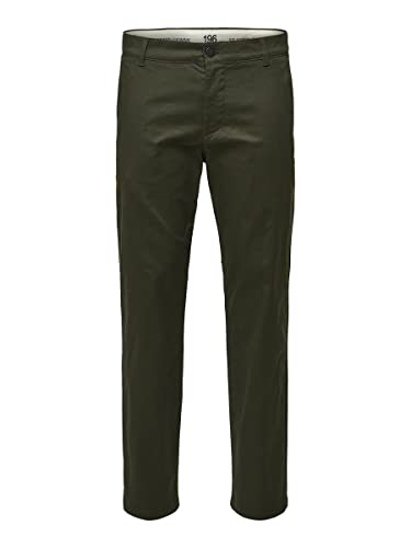 SELECTED HOMME Herren Slhstraight-stoke 196 Flex Pants W Noos Chino, Forest Night, 31 EU von SELECTED HOMME