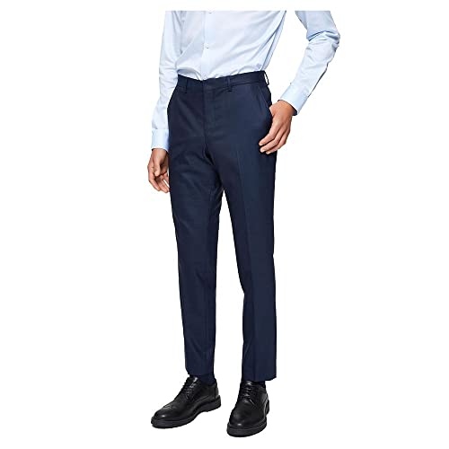 SELECTED HOMME Herren Slim Fit-mylostate Dk Blue Trs B Noos Anzughose, Dark Blue, 54 EU von SELECTED HOMME