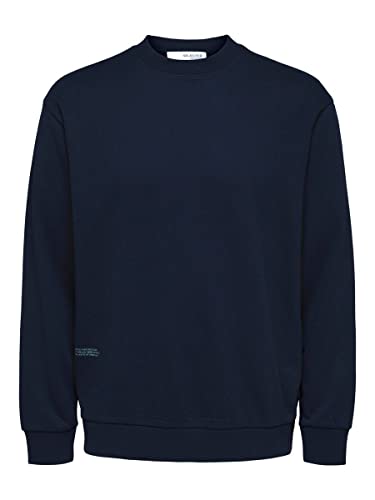 SELECTED HOMME Herren Sweatshirt Aren Navy/grün M von SELECTED FEMME