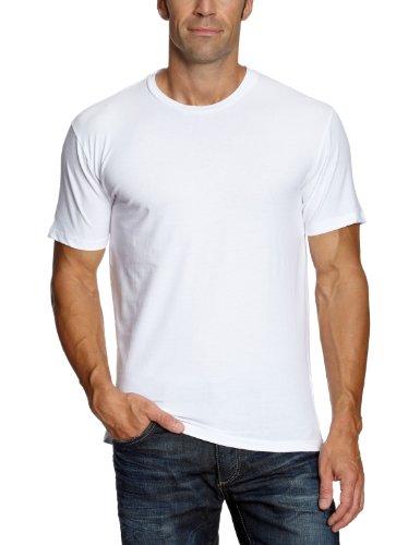 SELECTED HOMME Herren T-Shirt 16002220, Gr. 52 (L), Weiß (White) von SELECTED HOMME