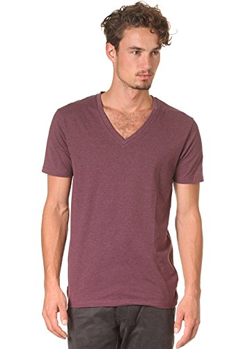 SELECTED HOMME Herren T-Shirt Regular Fit 16021572 Drill ss Single deep v-Neck, Gr. 54 (XL), Violett (Fig) von SELECTED HOMME