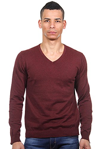 SELECTED HOMME Herren Tower Aus Cotton V-Neck Noos Id Pullover, Rot (Oxblood Red), X-Large von SELECTED HOMME