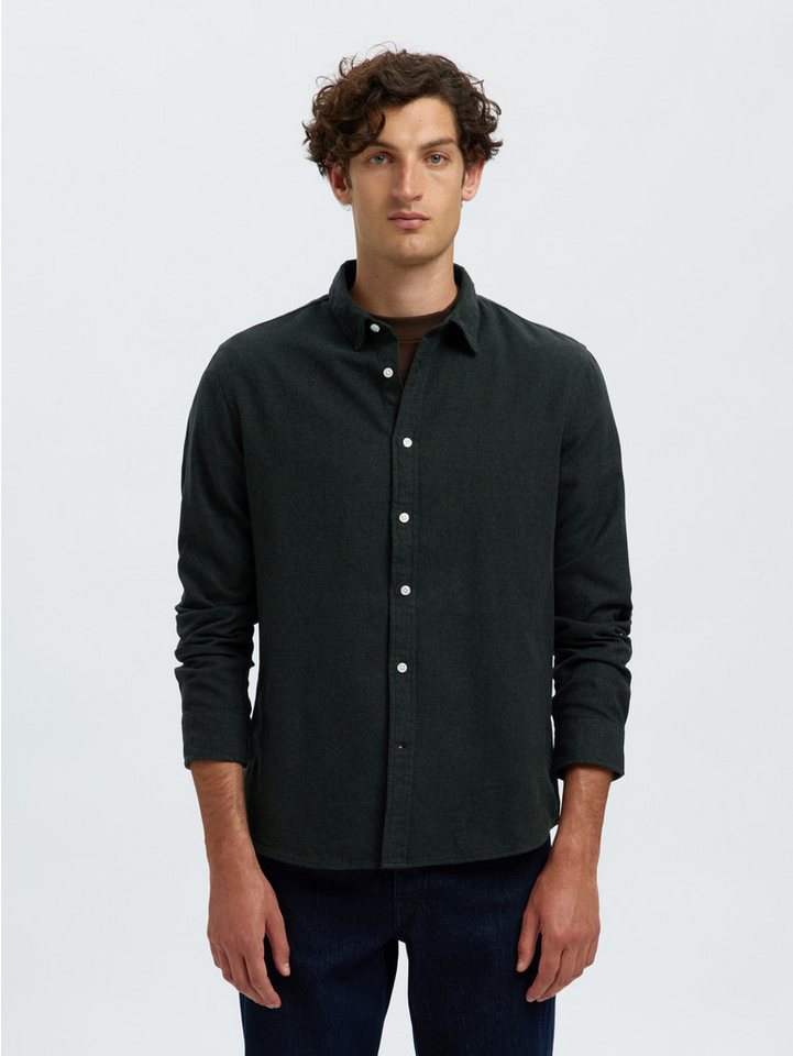 Selected Langarmhemd SLHREGNOAH BRUSHED TWIST SHIRT LS NOOS von Selected