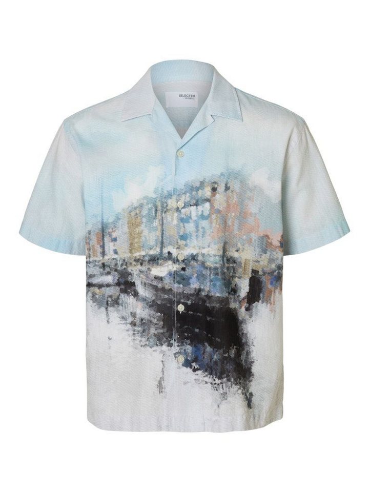 SELECTED HOMME Langarmhemd SLHRLXCARL AOP SHIRT von SELECTED HOMME