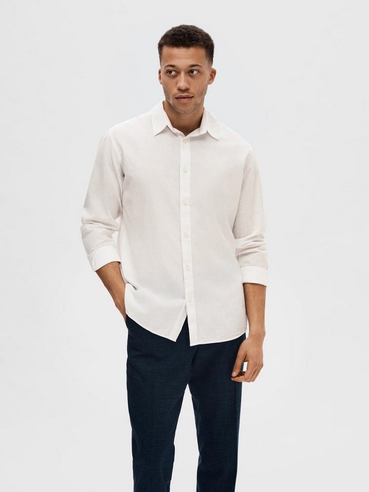 SELECTED HOMME Leinenhemd NEW-LINEN SHIRT unifarben von SELECTED HOMME