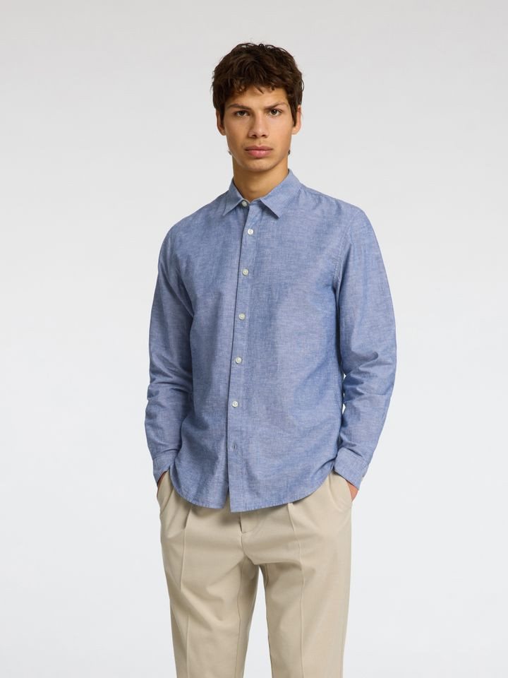 SELECTED HOMME Leinenhemd - lässiges Hemd - Freizeithemd - SLHSLIMNEW-LINEN von SELECTED HOMME