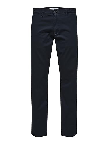 SELETED HOMME Men's SLHSLIM-New Miles 175 Flex Pants W N Chino, Dark Sapphire, 36/32 von SELECTED HOMME