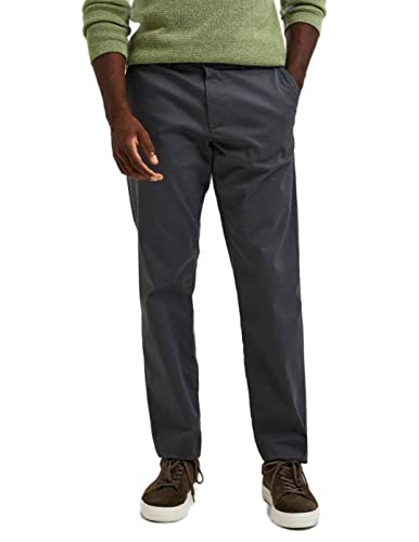 SELETED HOMME Men's SLHSLIM-New Miles 175 Flex Pants W N Chino, Dark Shadow, 30/32 von SELECTED HOMME