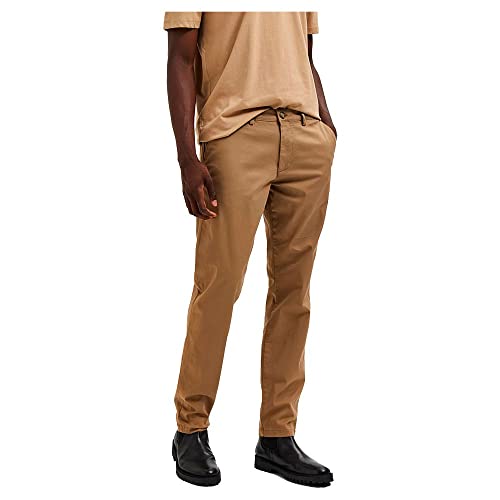 SELETED HOMME Men's SLHSLIM-New Miles 175 Flex Pants W N Chino, Ermine, 32/32 von SELECTED HOMME