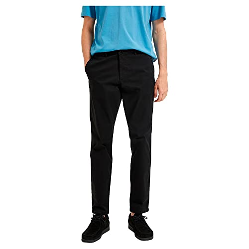 SELETED HOMME Herren Slhslim-new Miles 175 Flex Pants W Chino, Schwarz, 36W / 32L EU von SELECTED HOMME