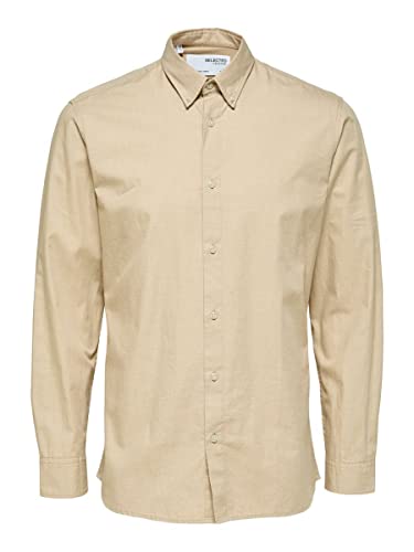 SELETED HOMME Herren Slhslimtheo Shirt Ls W Noos Hemd, Incense/Detail:mélange, L EU von SELECTED HOMME