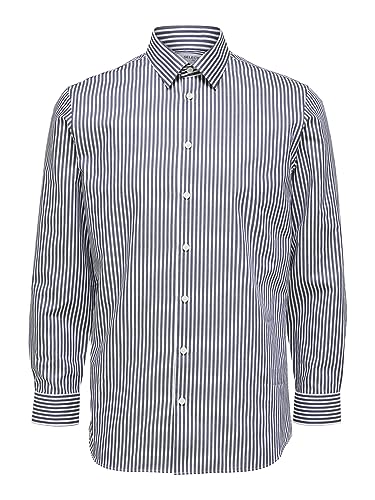 SELECTED HOMME BLACK Herren SLHSLIMETHAN Shirt LS Classic B NOOS Hemd, Dark Sapphire/Stripes:Stripes, XXL von SELECTED HOMME