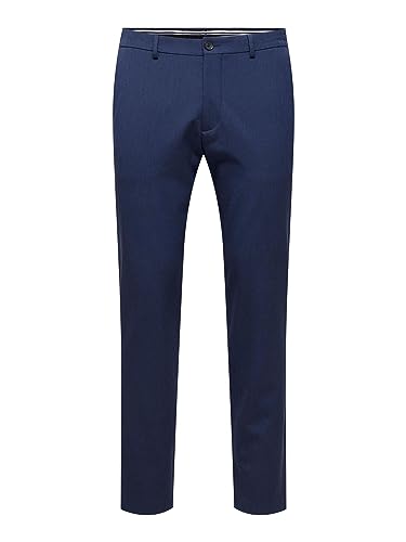 SELECTED HOMME Herren Slhslim-dave 175 Struc Trs Flex B Noos Stoffhose, Blue Sapphire, 33W / 34L EU von SELECTED HOMME