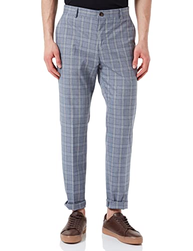 SELECTED HOMME Herren Slhslim-timelogan Blu Snd Chk Trs B Noos Hose, Light Blue/Checks:sand, 102 EU von SELECTED HOMME