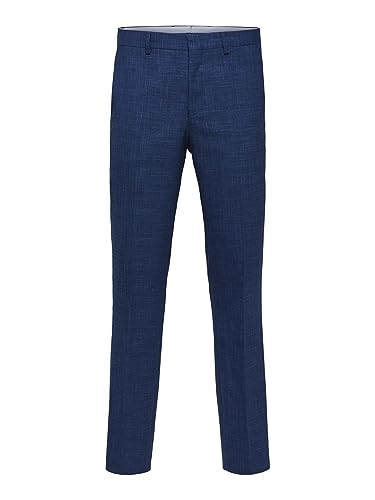 SELECTED HOMME Male Hose Leicht Leinenmischfaser, Estate Blau, 98 EU SELECTED HOMME Male Hose Leicht Leinenmischfaser, Estate Blau, 98 EU von SELECTED HOMME