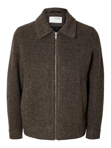 SELECTED HOMME Male Kurzjacke Klassischer Wollgemisch von SELECTED HOMME