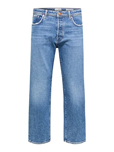 SELECTED HOMME Herren Slhloose-kobe 24303 Mb Washed Jns W Noos Jeanshose, Medium Blue Denim, 34 EU von SELECTED HOMME