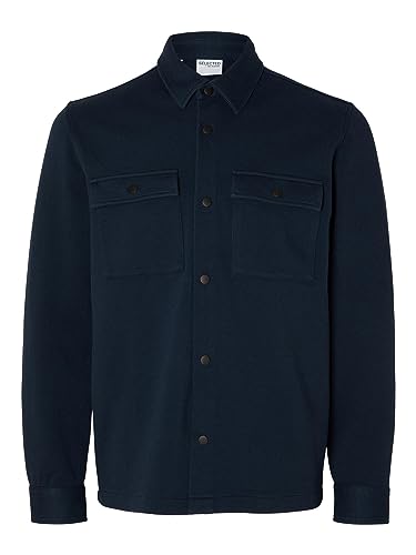 SELECTED HOMME Herren Slhjackie W Noos Sweat Jacket Jacke, Navy Blazer, XXL EU von SELECTED HOMME