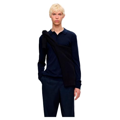 SELETED HOMME SLHTRAY LS Knit Merino Polo NOOS von SELETED HOMME