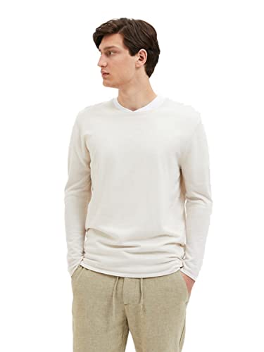 SELECTED HOMME Herren Slhrome Ls Knit Crew Neck B Noos, Angora/Detail:melange, S von SELETED HOMME