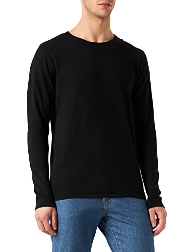 SELECTED HOMME Herren Slhrome strik crew hals G Noos Pullover, Schwarz, XL EU von SELECTED HOMME