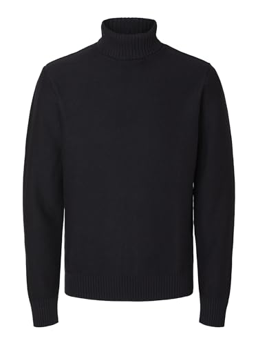 Selected Homme White Mens Black L/S Knit von SELECTED FEMME