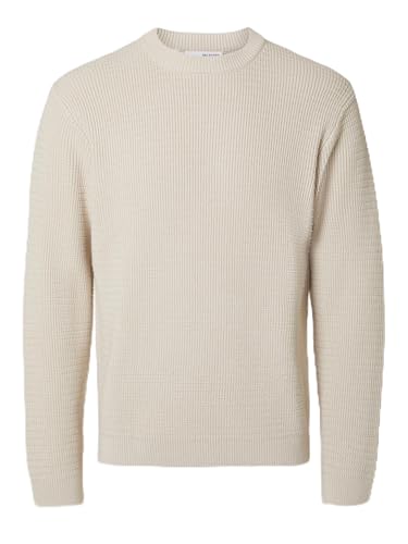 Selected Homme Male Pullover mit Rundhalsausschnitt Texturierter von Selected Homme